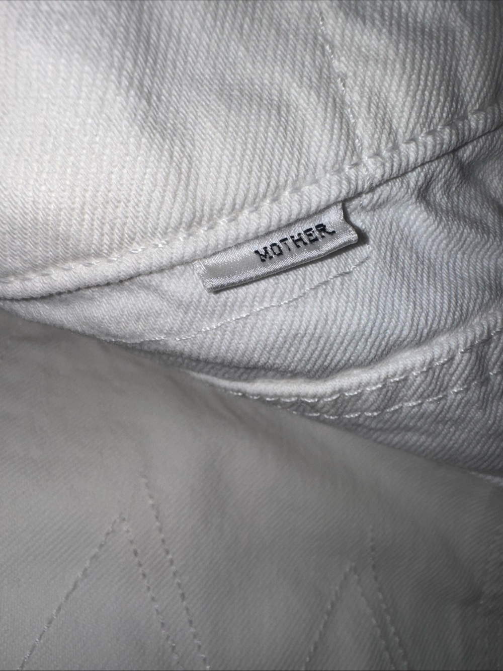 Mother Superior The Maven Bermuda Fray Jean Shorts Size 27 White Denim New - Picture 4 of 10